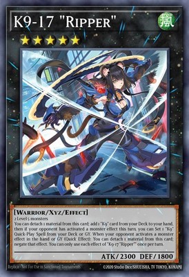 遊戯王　K9-17号　Ripper PSE K9-17 