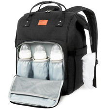 Baby Diaper Bag Backpack, Baby Bag for Boys, Girls Trendy Black  Large, Water