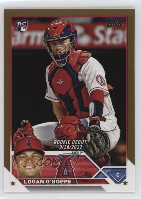 2023 Topps Update Rookie Debut Gold 1908/2023 Logan O'Hoppe #US93 0l7e
