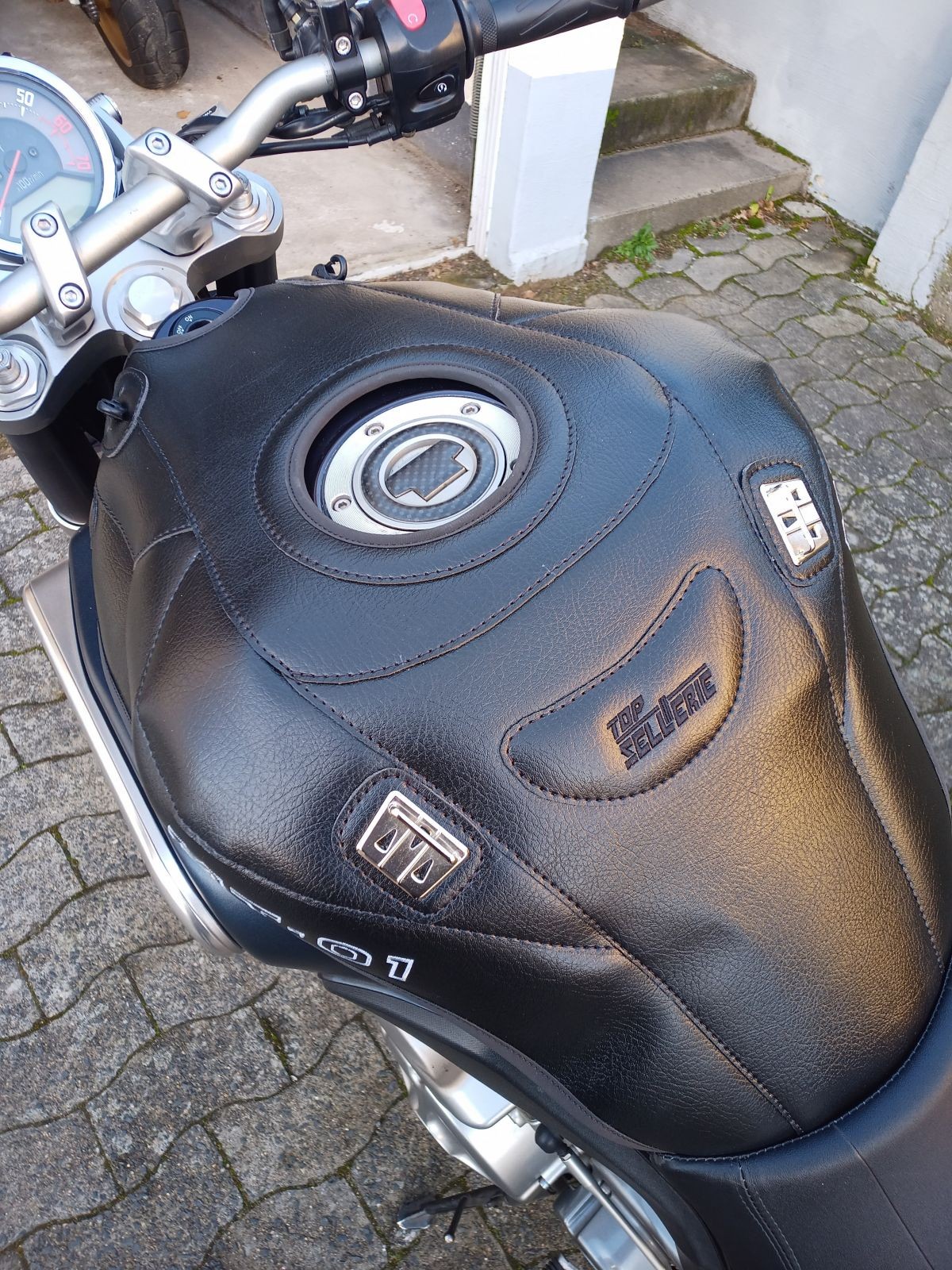 Protection cache réservoir Yamaha MT-01 MT01 2005-2012 tapis de protection noir TPR3950