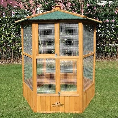 🐦🏡🌿 Large Wooden Aviary Bird House Small Pet Shelter 🐦🏡🌿
Opens in a new window or tab
