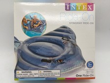 Intex Stingray Inflatable Ride-On Float 74" X 57" For Ages 3 Years Durable Viny