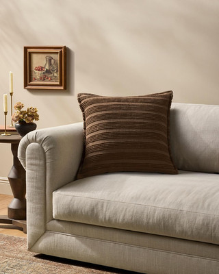 Amber Lewis Aspyn Collection PAL0061 Brown 22'' X 22'' Cover Only Pillow