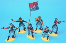 BRITAINS HERALD 7th Cavalry Toy Soldiers - painted plastic 1/32 scale HONG KONG?