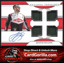 2024 Panini National Treasures #QRC-ADL Austin Dillon Quad Race Gear Graphs #/49
