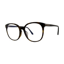 Tom Ford FT5671-F-B Havana Brown - Blue Block Aviator Sunglasses 55mm 18mm 140mm