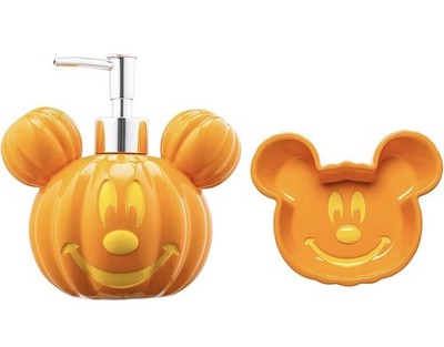 Jay Franco Disney Mickey Mouse Pumpkin Jack-O-Lantern Bathroom Decor Set 
