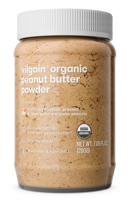 Vilgain 100% Organic Peanut Butter Powder | Sugar-Free with 2X Fewer Calori