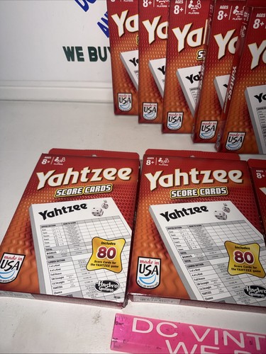 NEW Hasbro Gaming 06100 Yahtzee Game Score Pads 80 Sheets LOT -9 🔥 - Picture 4 of 5
