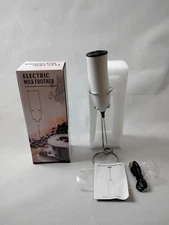 Electric Milk Frother Kitchen Drink Foamer One Touch Operation USB Cord Included
