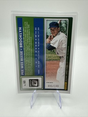 2025 Panini Donruss - Optic Pee Wee Reese #60 Green Lazer Prizm