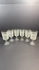 Anchor Hocking Wexford Water Goblets 10 Oz Set of 6 Clear Glass Vintage