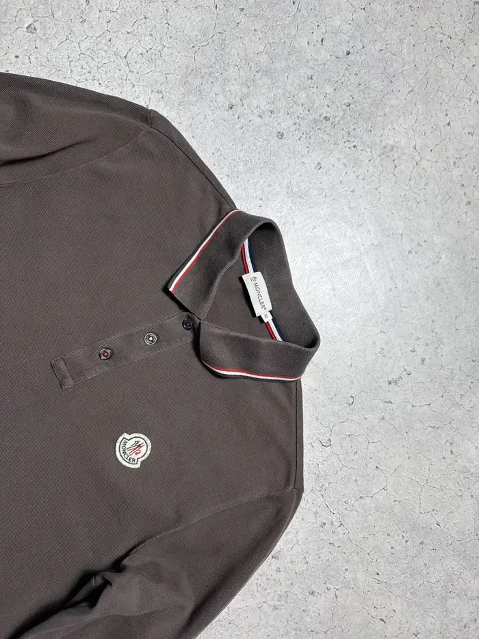 モンクレール MAGLIA 長袖ポロシャツ グレー S 中古・古着通販】MONCLER (モンクレール) ポロシャツ グレー サイズ:S