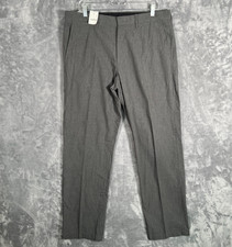J Crew Bedford Dress Pants Mens 35x32 New Gray Slim Straight Chino Cotton