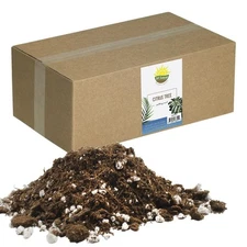 Citrus Tree Potting Soil Mix 30 Quarts for Indoor Oranges Lemons Limes