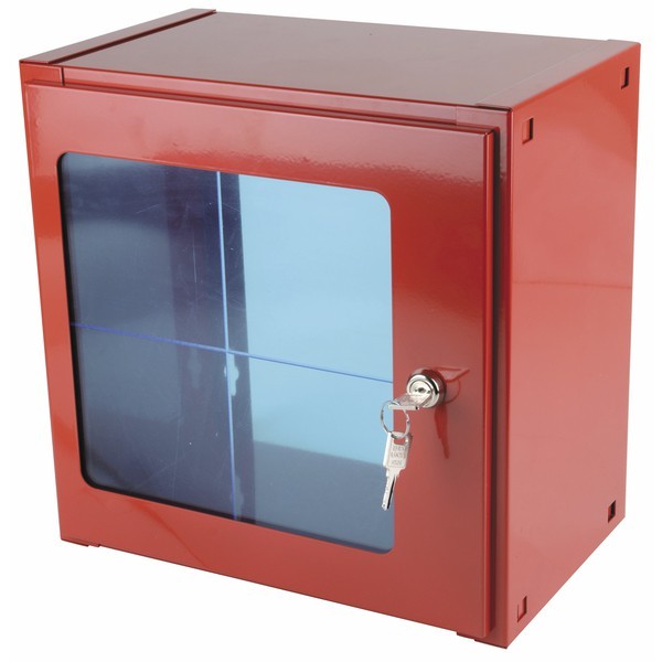 Coffret sous verre dormant 450x450x250mm DIFF en acier renforcé premium