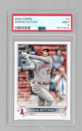 2022 Topps Baseball Card #1 PSA 9 Mint Shohei Ohtani Angels