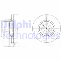 2X Delphi Bremsscheiben Vorne 275Mm BelÜFtet Passend FÜR Toyota Corolla Ractis