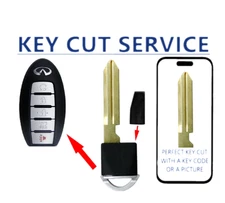 KEY CUT +  Emergency Insert Chipped (46)  Blank Blade For Infini Prox Smart Keys