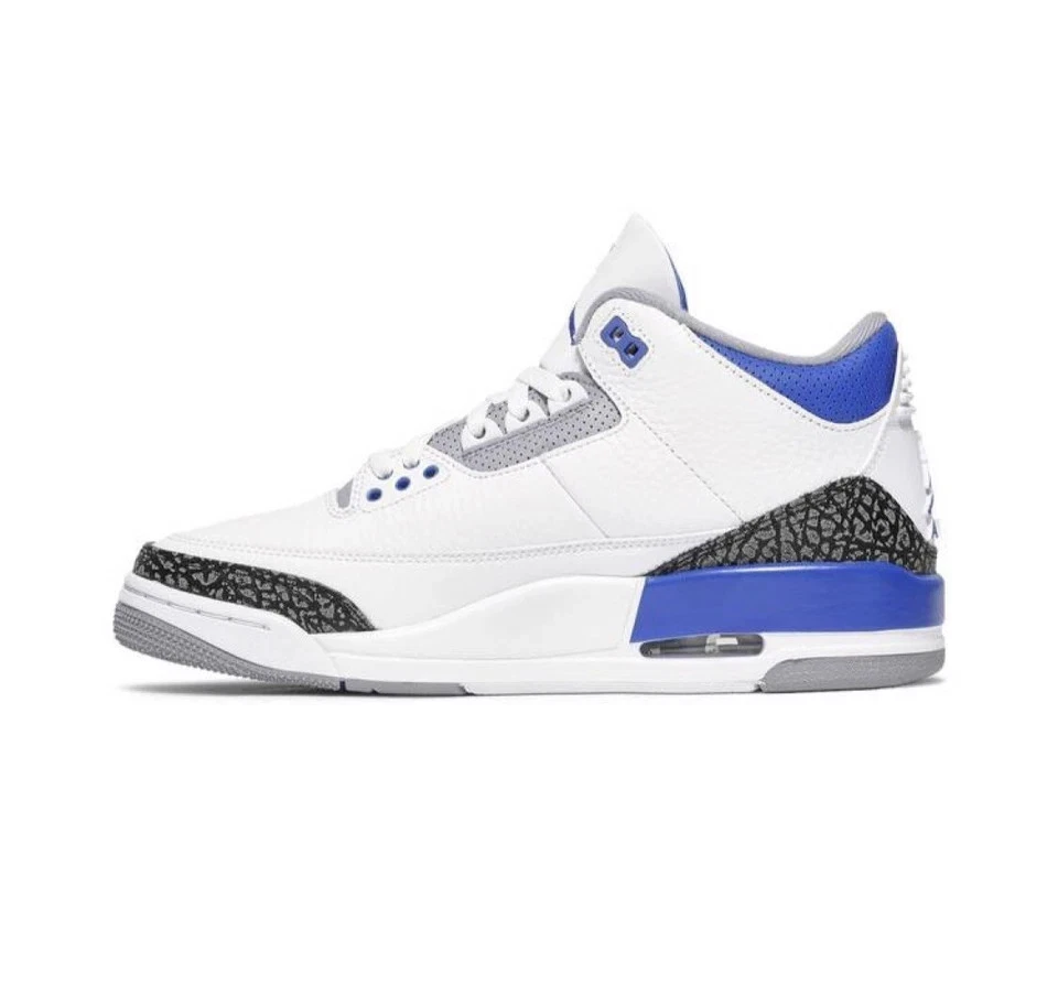 Zapatillas Nike Air Jordan 3 Retro Mid "Racer Blue" 12 Usadas en Excelente Condición Foto 4 de 4