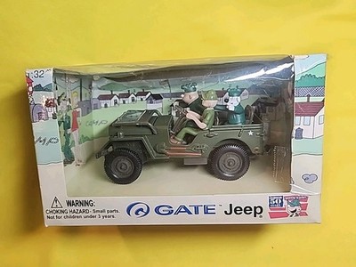 2001  Gate Beetle Bailey In Willy's Jeep Adventures Collectible 1:32  X3
