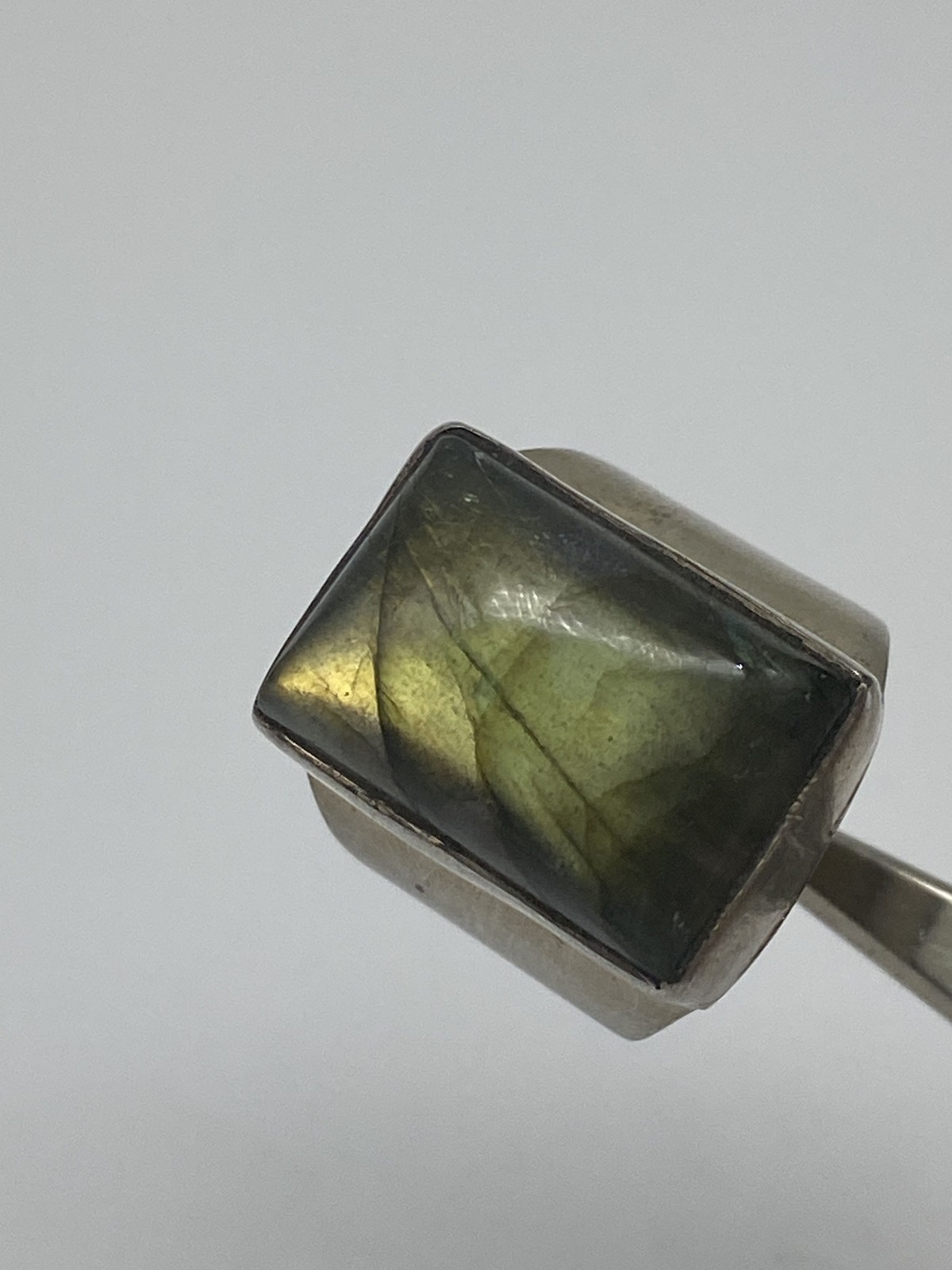 Sterling silver Labradorite Rectangle Size 6 Ring… - image 6
