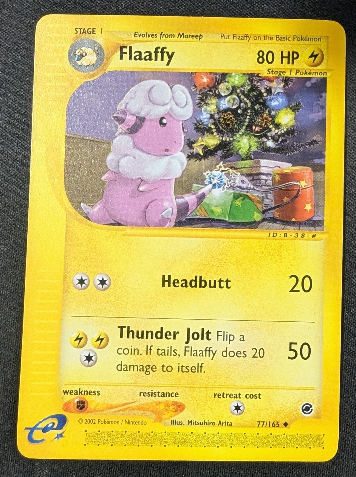 Pokemon Card Flaaffy 077/165 Expedition Base Set Regular Pokemon Expedition #77