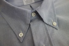 NWOT Brooks Brothers Blue Supima Oxford Cloth Button Down Slim Fit MSRP 140