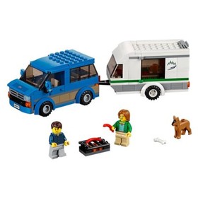 Lego City 60117 Great Vehicles VAN & CARAVAN adventure Dog Camping Camper NISB