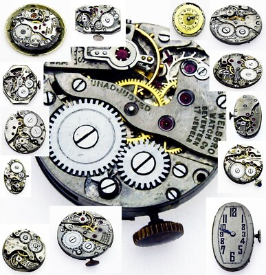Rare Antique Vintage Winding Watch Movement For Parts Repair Verities to Choose