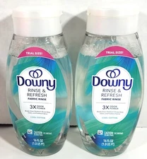 Lot Of 2 Bottles Downy Rinse & Refresh Cool Cotton 16 fl oz Each