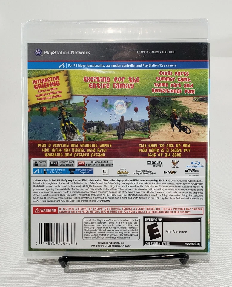 Cabela's Adventure Camp PS3 Sony Playstation New Factory Sealed  - Image 2 of 4