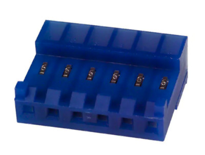 New 50 pcs, AMP P/N 3-643821-6 Position Rectangular Receptacle Connector IDC Tin