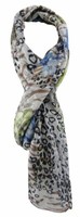 Tigertie Designer Schal In Blau GrüN Grau Braun Gemustert