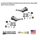 Locking Vent Window Handle Chrome Pair Set for Chevy GMC Blazer Jimmy Suburban