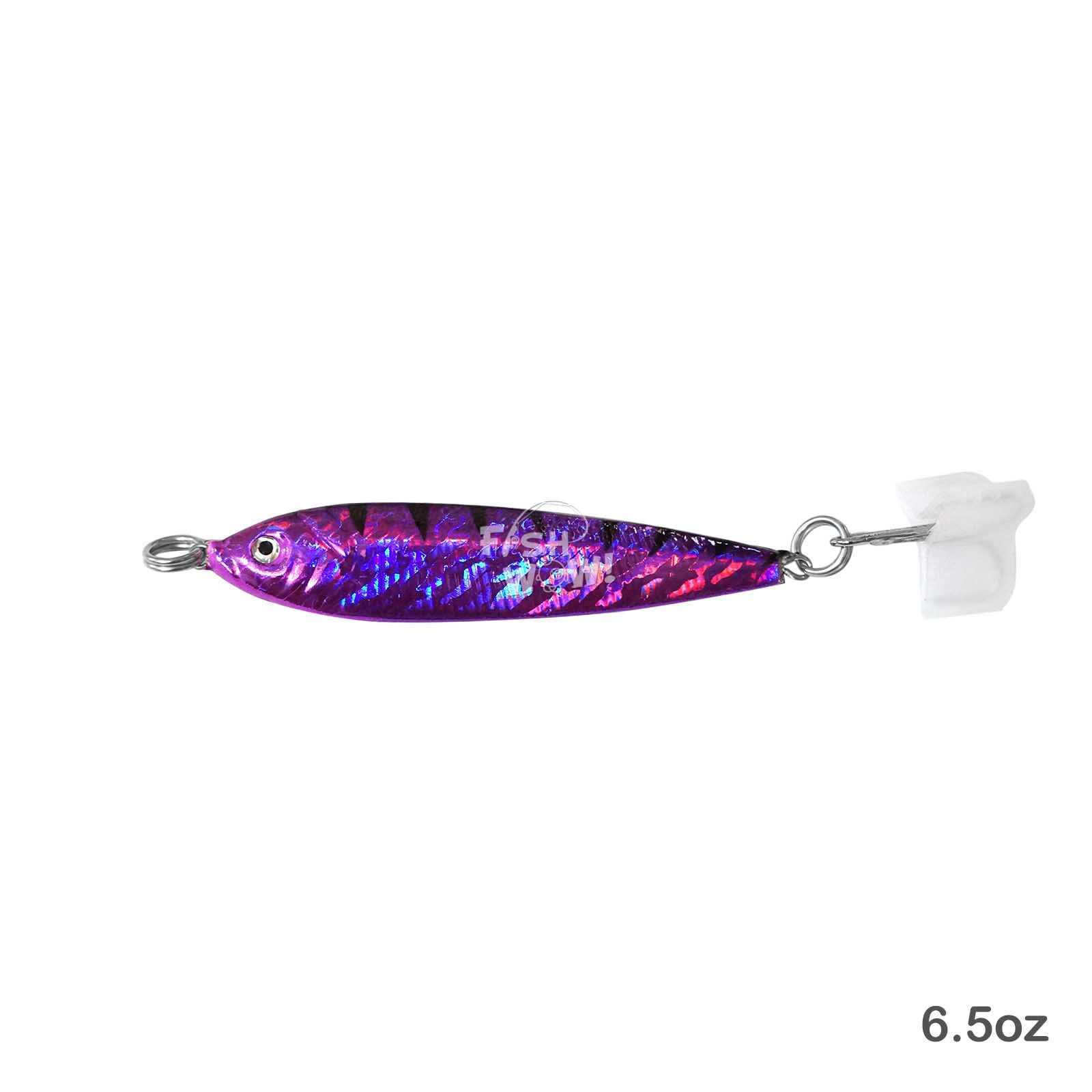 50pcs Fish WOW! 6.5oz Fishing Mega Metal Bait Trolling Live Jig Mix Color luna - Image 11