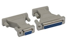 DB9 9 Pin to DB25 25 Pin Molded Serial Loop Back Tester Female to Female RS-232