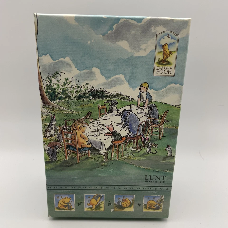 RARO Juego de cepillos y peines para niños Winnie the Pooh chapados en plata de ley Lunt Foto 3 de 4