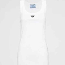 prada tank dress white