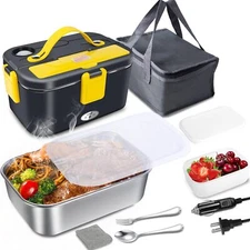 80W Loncheras Electrica Para Comida Calentar El Almuerzo Caliente Trabajo Carro