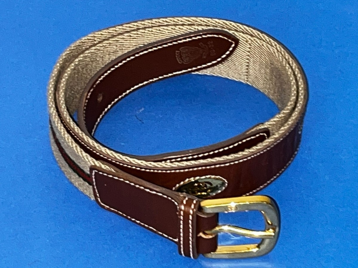 Vintage Gucci 80 32 webb brown & tan belt gold buckle | eBay display picture 2