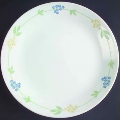 U Pick Corelle Secret Garden Blue Yellow Green Floral Plate Bowl Forget-Me-Not