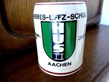1./HEERES-UFFZ-SCHULE  AACHEN HUS II GALLWITZ Kaserne emailbemalt 0,5l