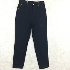 Lauren Ralph Lauren Womens Pants Skinny Navy Blue Tweed High Rise Casual 8