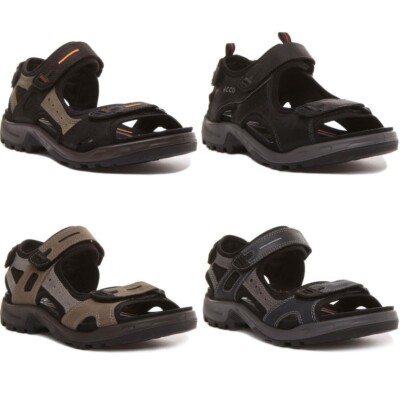 ECCO Offroad Andes Herren 2 Klett Riemchen Sandale IN Schwarz Größe UK 6 - 12
