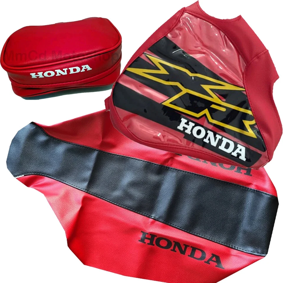 Funda asiento depósito y guardabarros trasero bolsa rojo para honda xr250r xr 250 2000-2003 Foto 2 de 4