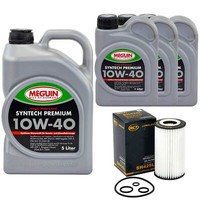 MotoröL Set Syntech 10W-40 Meguin 8 Liter + ÖLfilter FüR Mercedes E-Klasse Clk
