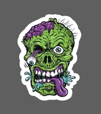 Zombie Sticker Horror Brains Waterproof Scary Movie Book Gift NEW