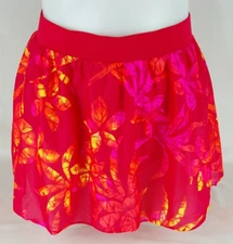 Catalina Woman Separates Red Floral Print Skirted Swimsuit Bottoms Women's Sz 2X