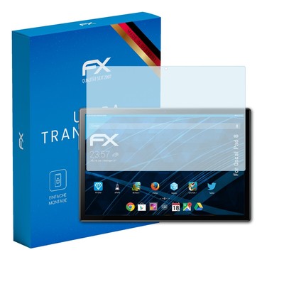 atFoliX 2x Displayschutzfolie für Oscal Pad 8 Schutzfolie klar Folie